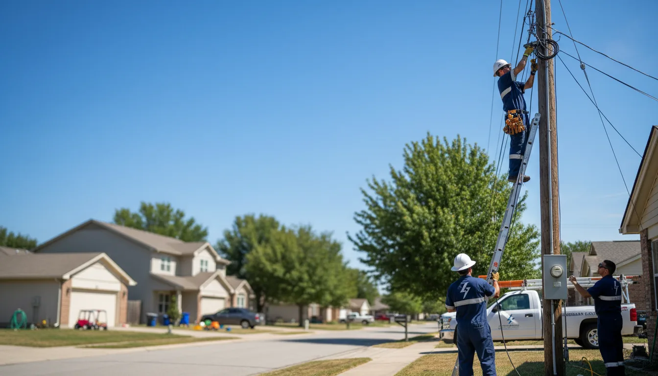 Residential electrician providing installation services in Diboll, TX